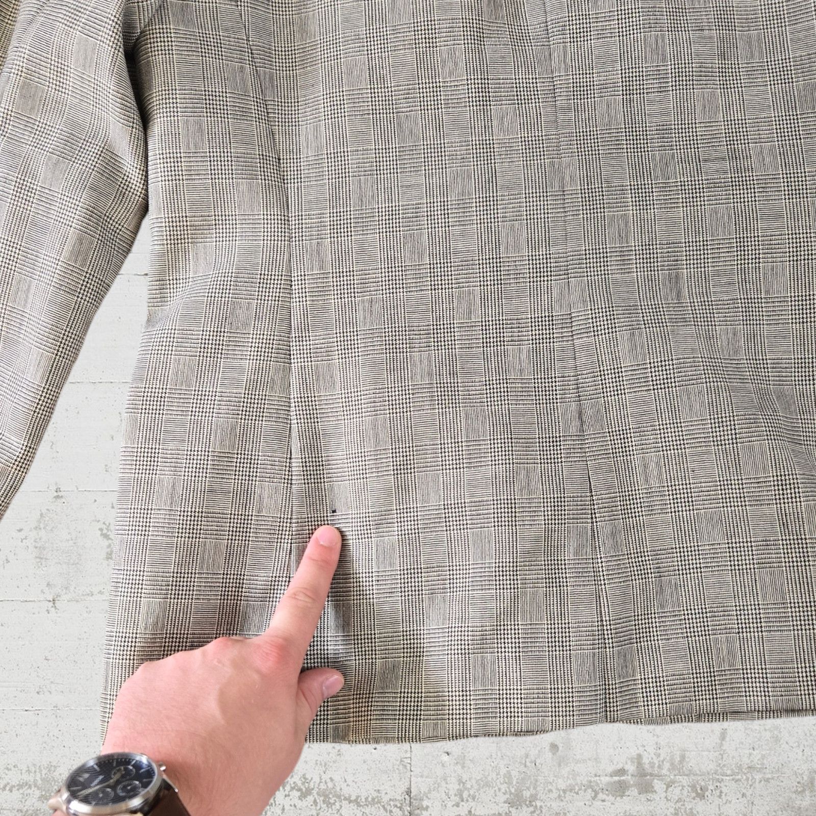 Pendleton Vintage Pendleton Black Houndstooth Wool Blazer Size 12 Size XL / US 12-14 / IT 48-50 - 9 Thumbnail