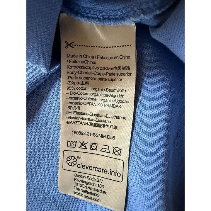 Scotch & Soda Scotch & Soda Polo Shirt Mens Large Blue 1031 Size US L / EU 52-54 / 3 - 7 Thumbnail