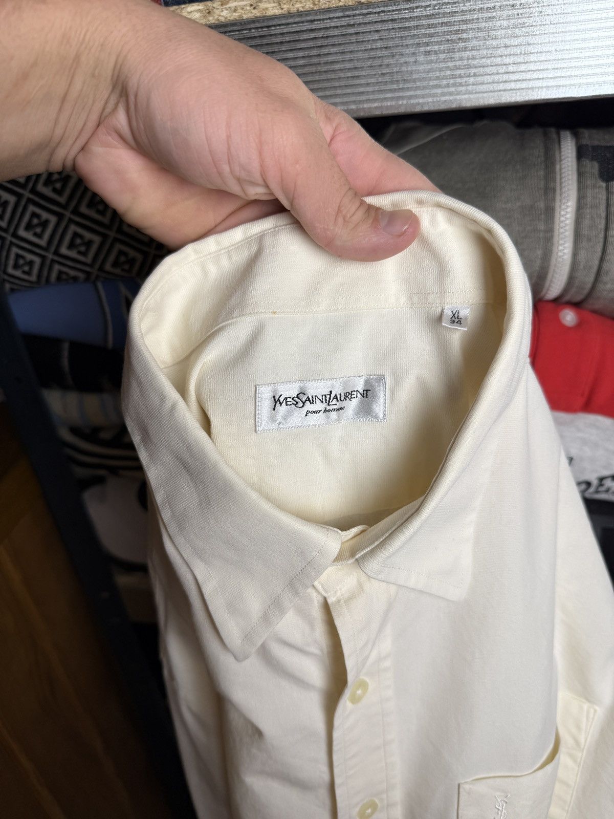 Yves Saint Laurent Yves Saint Laurent YSL shirt Size US XL / EU 56 / 4 - 10 Thumbnail