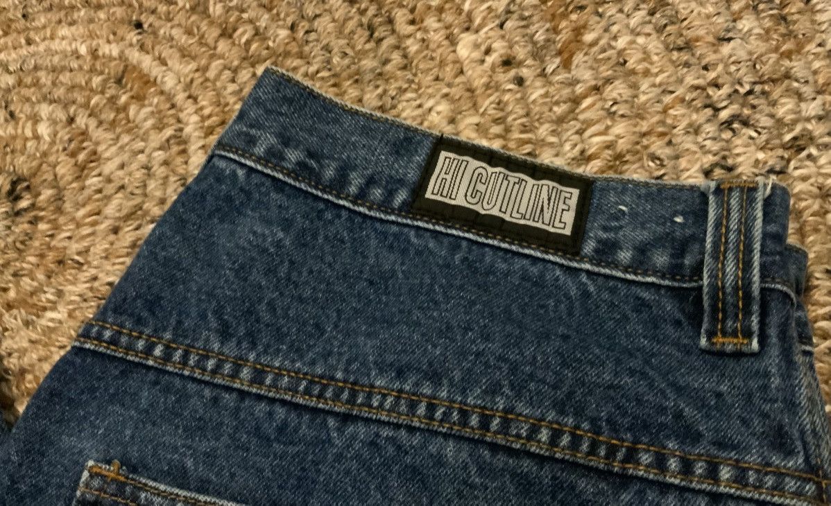 Other Vintage 90s Cutline Baggy Blue Denim Jeans Mens Size 34x31 Size US 34 / EU 50 - 3 Thumbnail