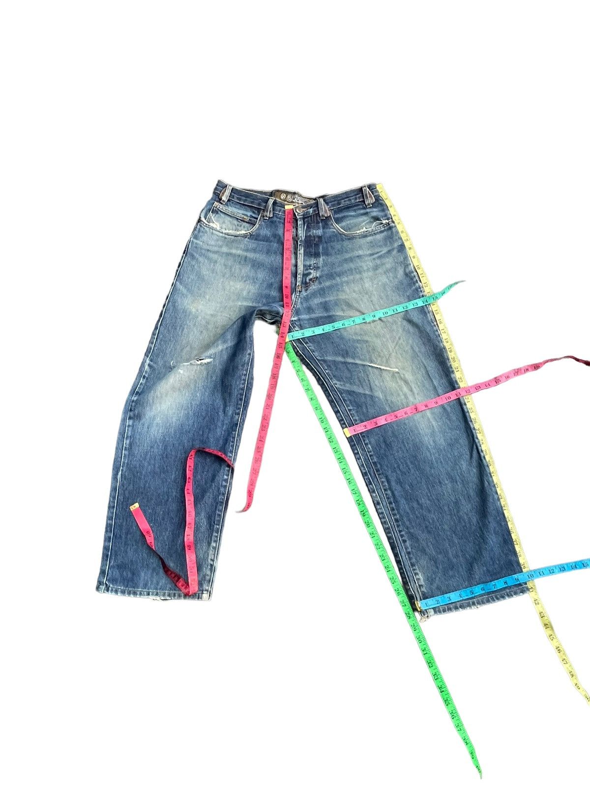 Volcom Volcom Stone Baggy Distresed Denim Size US 35 - 22 Thumbnail