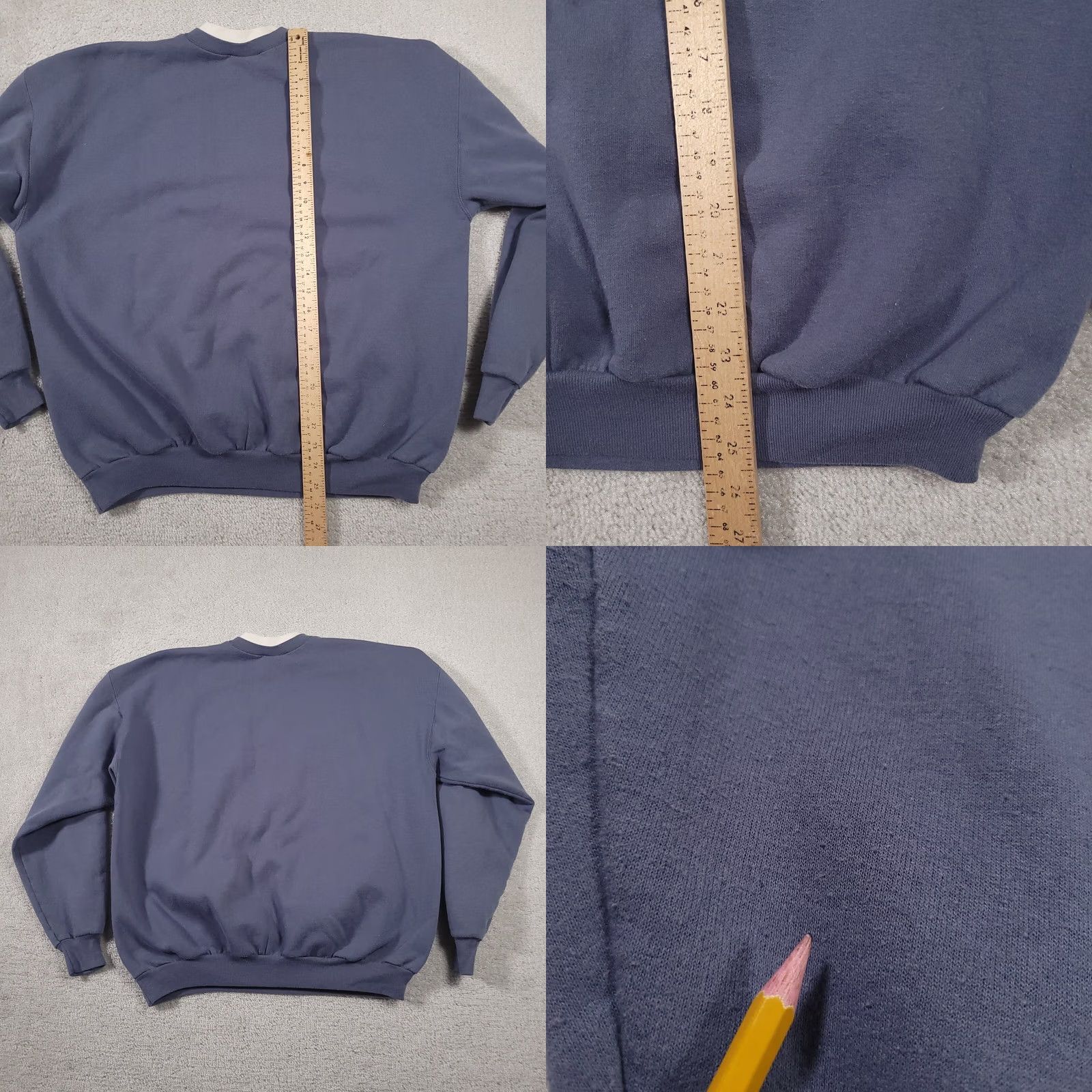 Vintage VINTAGE M&C Sportswear Grandma Crewneck Sweatshirt Embroidered Women's XL Blue Heart Shirt Women 90s Pullover Crew Neck Cotton Polyester Size XL / US 12-14 / IT 48-50 - 8 Thumbnail