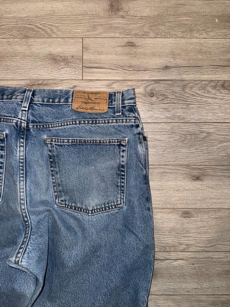 JNCO custom y2k flared flower light wash denim Size US 35 - 5 Thumbnail