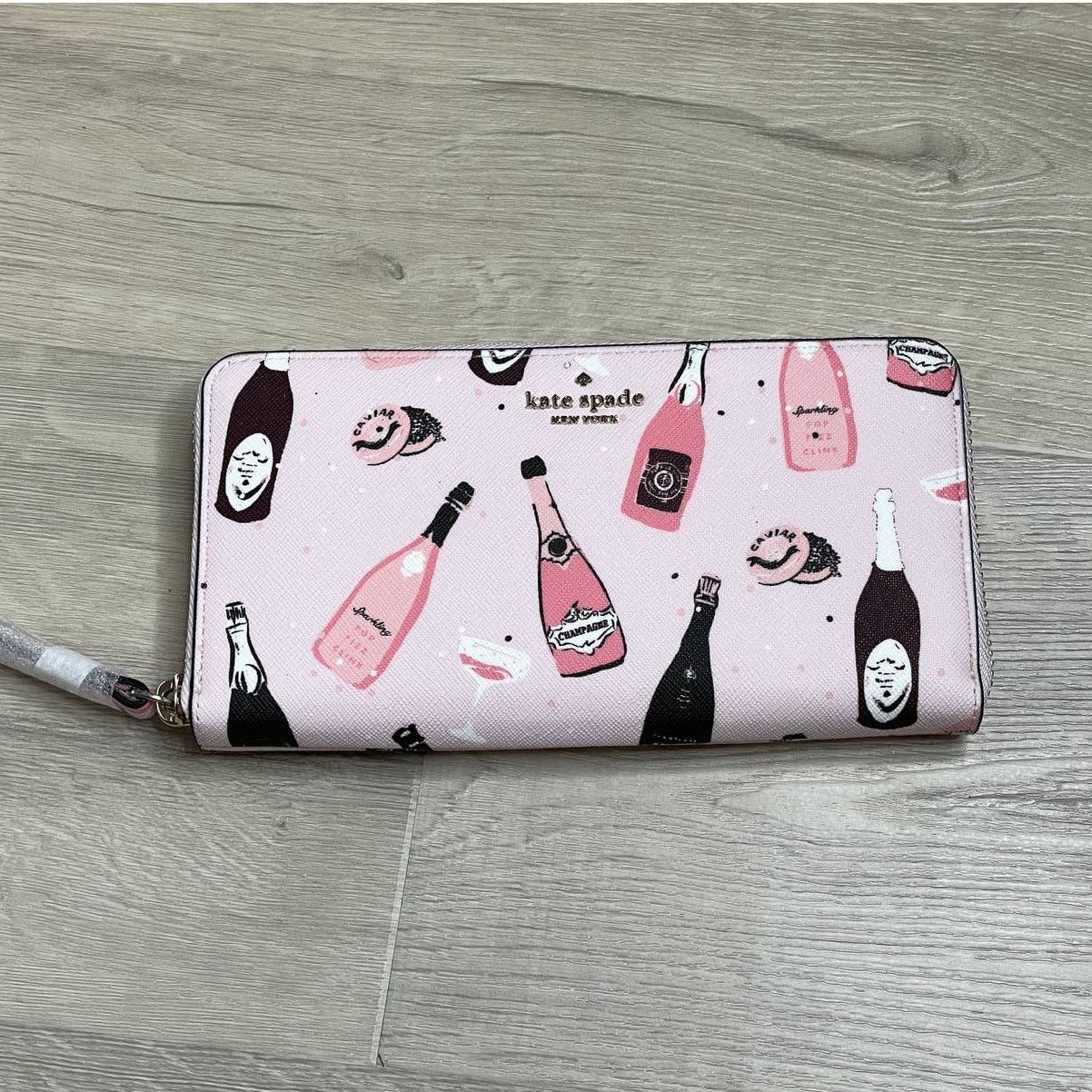Kate Spade Kate Spade laurel way Neda Champagne Toss Pink Multi Wallet Size ONE SIZE - 5 Thumbnail