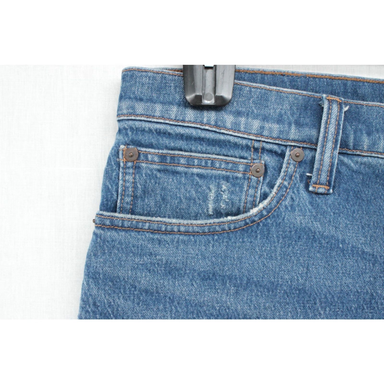 Madewell Madewell Jean Button Fly High Rise Distressed Medium Wash Womens Size 34 Size 24" / US 00 / IT 34 - 5 Thumbnail