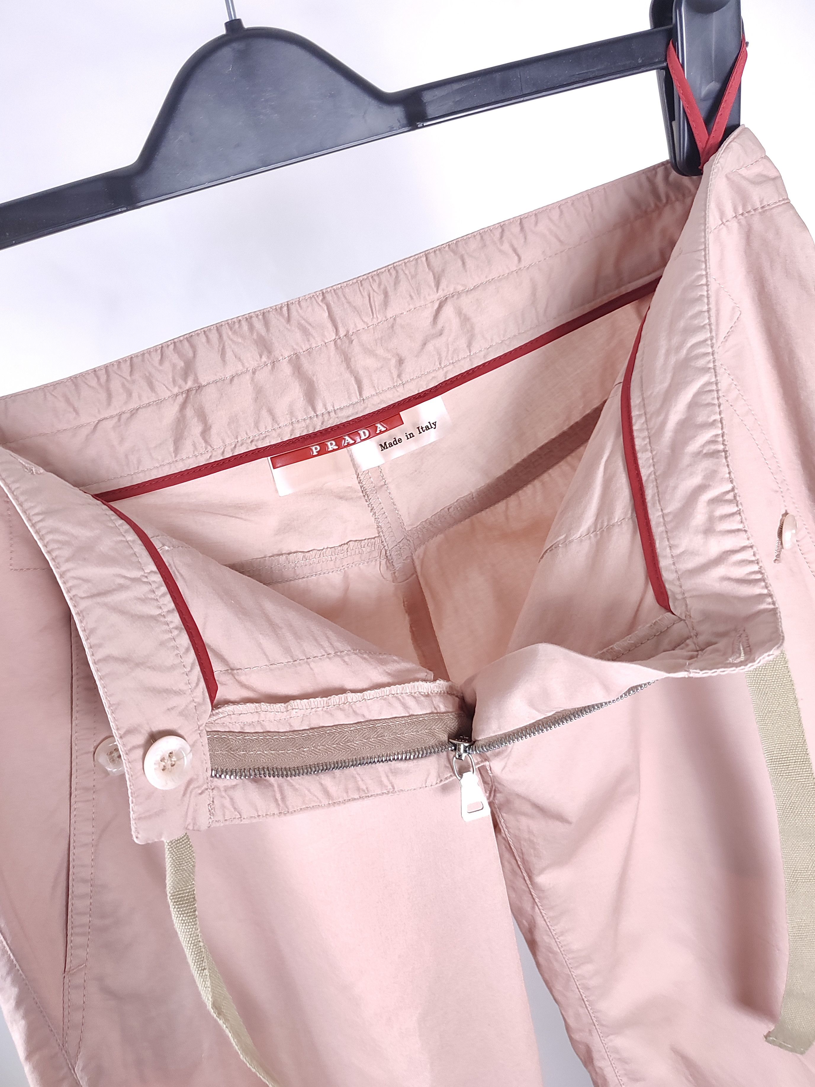 Prada 2001 Prada Parachute Zippers Slim Fit Cargo Pants Size 28" / US 6 / IT 42 - 4 Thumbnail