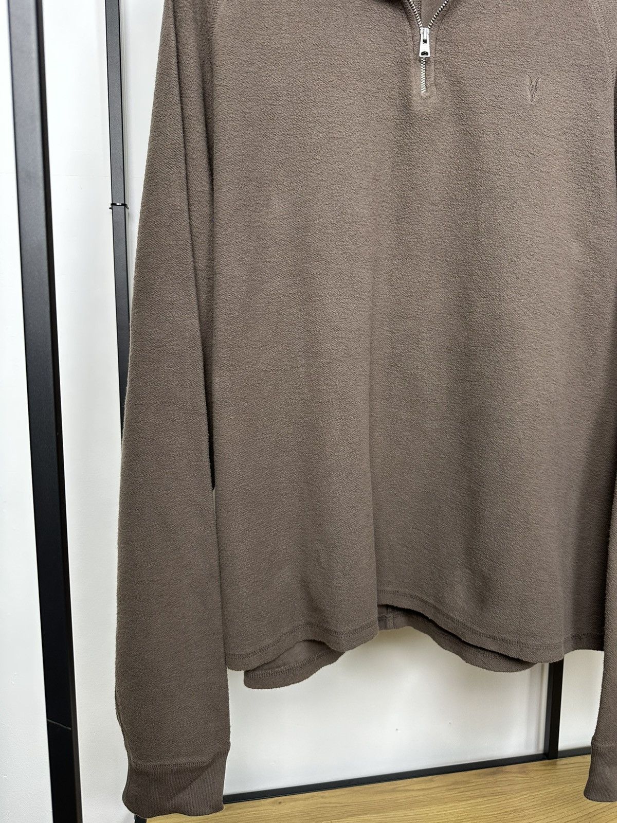 Allsaints ALLSAINTS 1/4 Zip Up Shirt Long Sleeve Polo Pullover Men’s Size US XXL / EU 58 / 5 - 5 Thumbnail