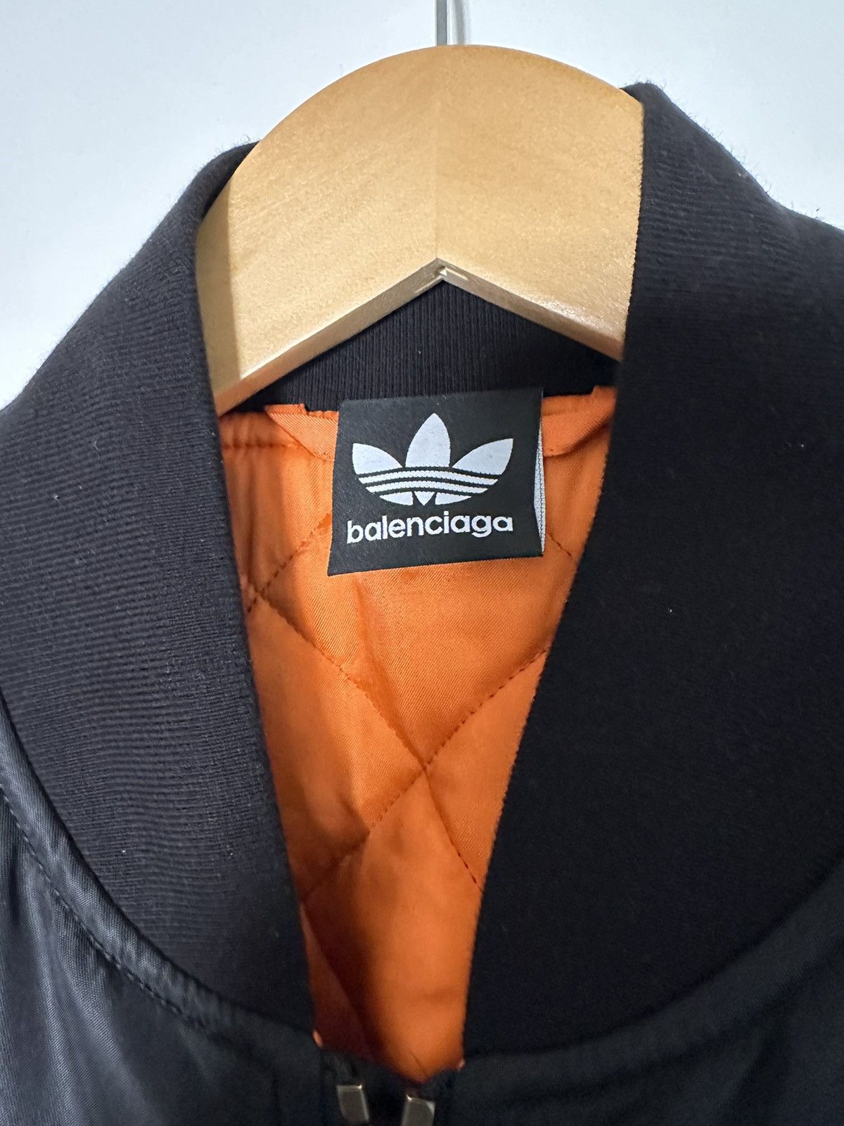 Balenciaga Oversized Balenciaga x adidas bomber in black