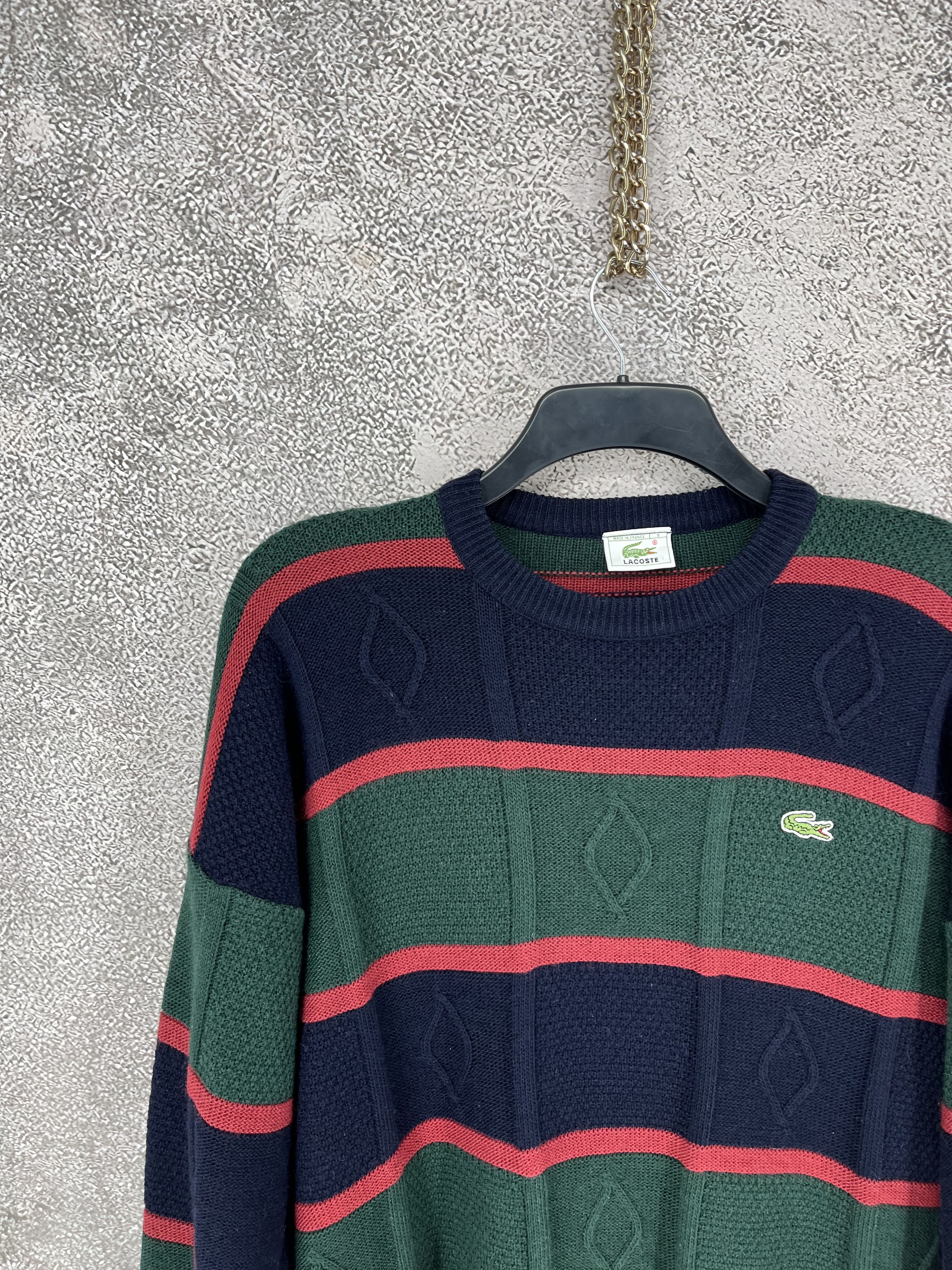 Lacoste Vintage 90S Chemise Lacoste Knitted Sweatshirt Size US M / EU 48-50 / 2 - 5 Thumbnail