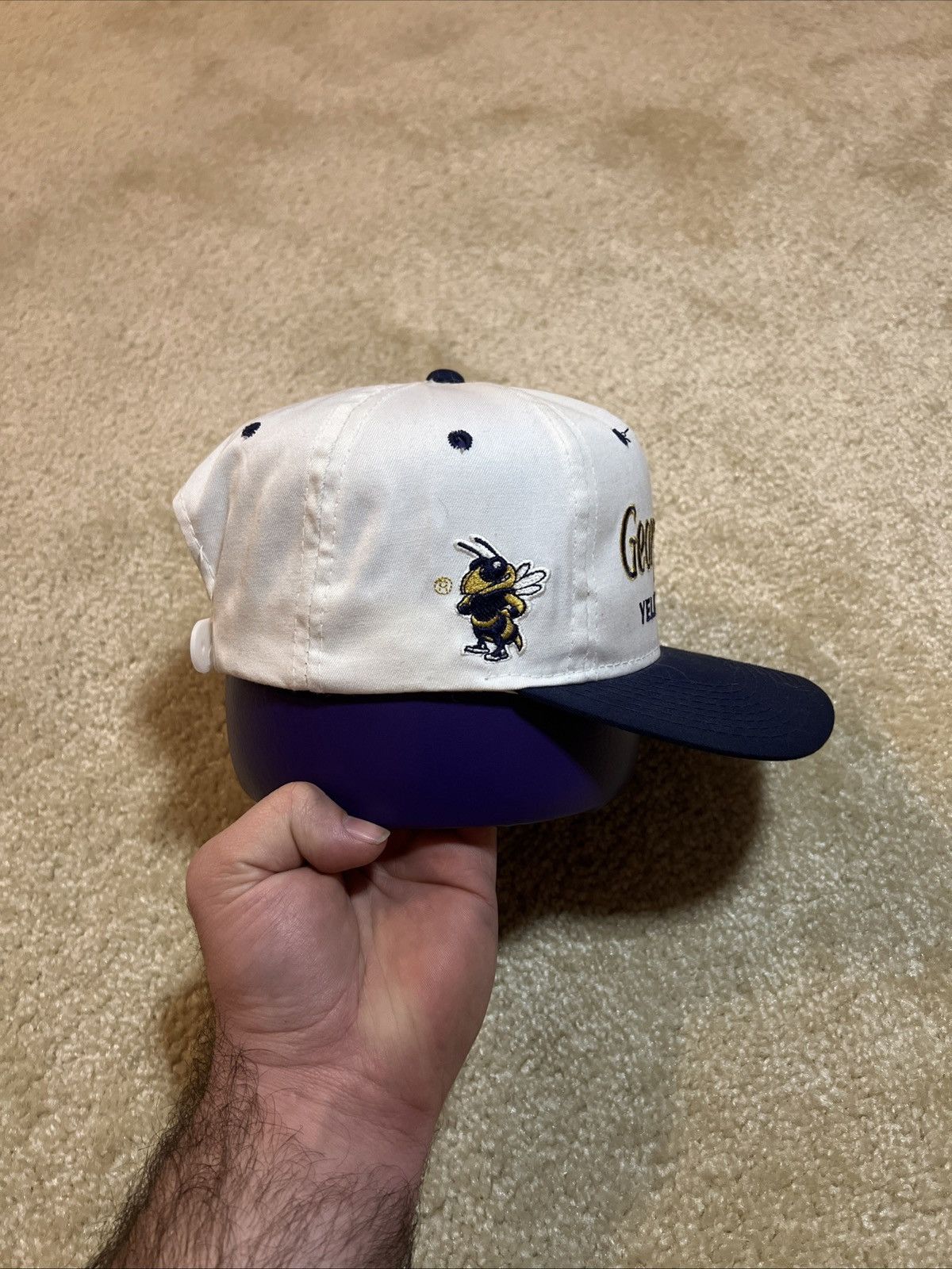 Sports Specialties Sports Specialties Georgia Tech Yellow Jackets Twill hat Size ONE SIZE - 4 Thumbnail