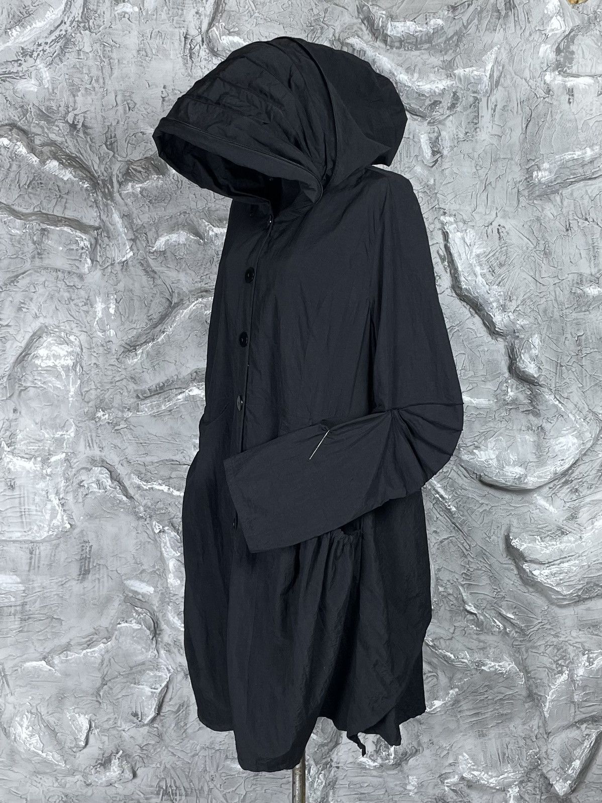 Japanese Brand × Junya Watanabe × Le Grande Bleu (L.G.B.) Vintage Nylon Coat Huge Hood Yohji Issey Miyake Archive Vibe Size US M / EU 48-50 / 2 - 1 Thumbnail