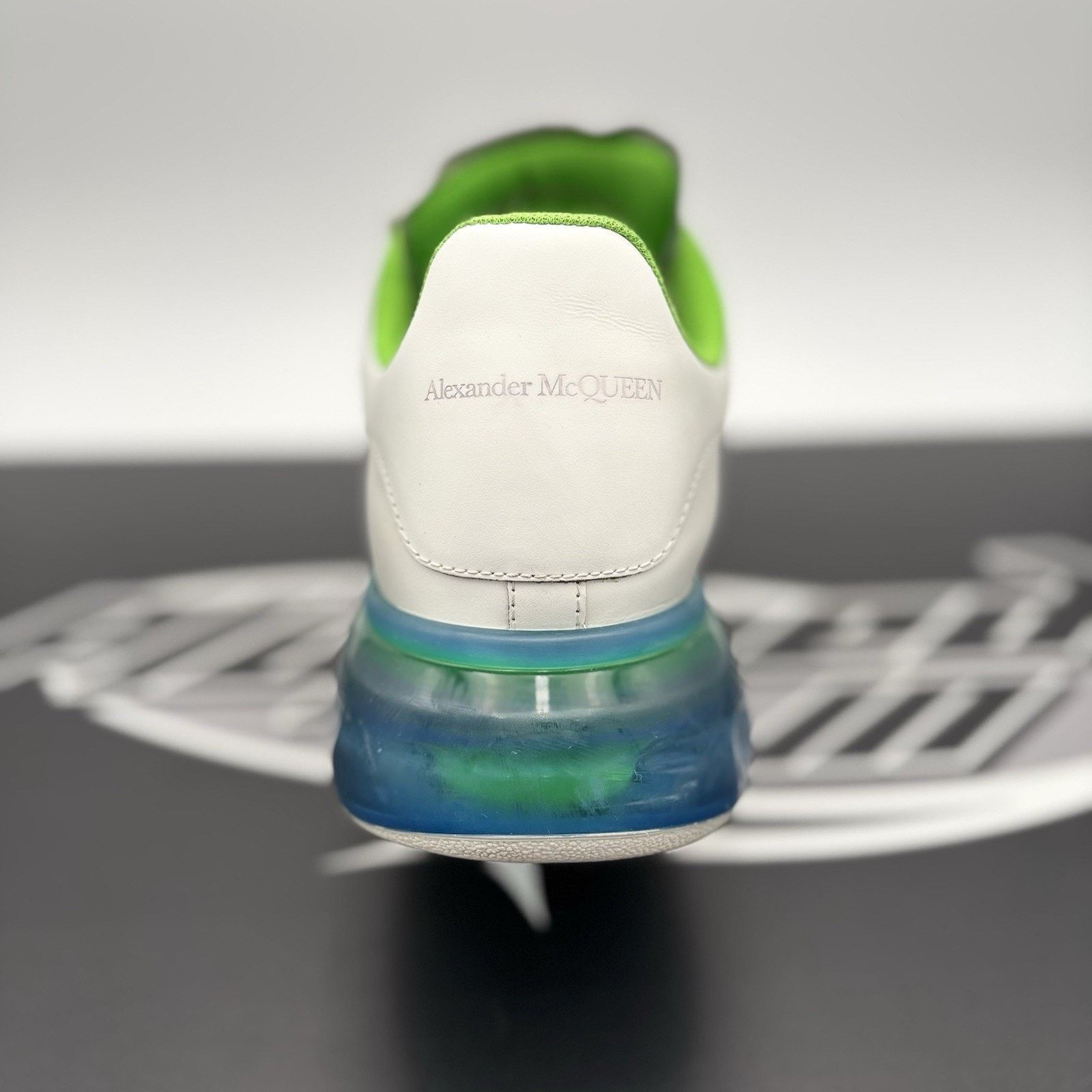 Alexander McQueen Alexander McQueen ' Transparent Sole White, Lime ' Size US 12 / EU 45 - 12 Thumbnail