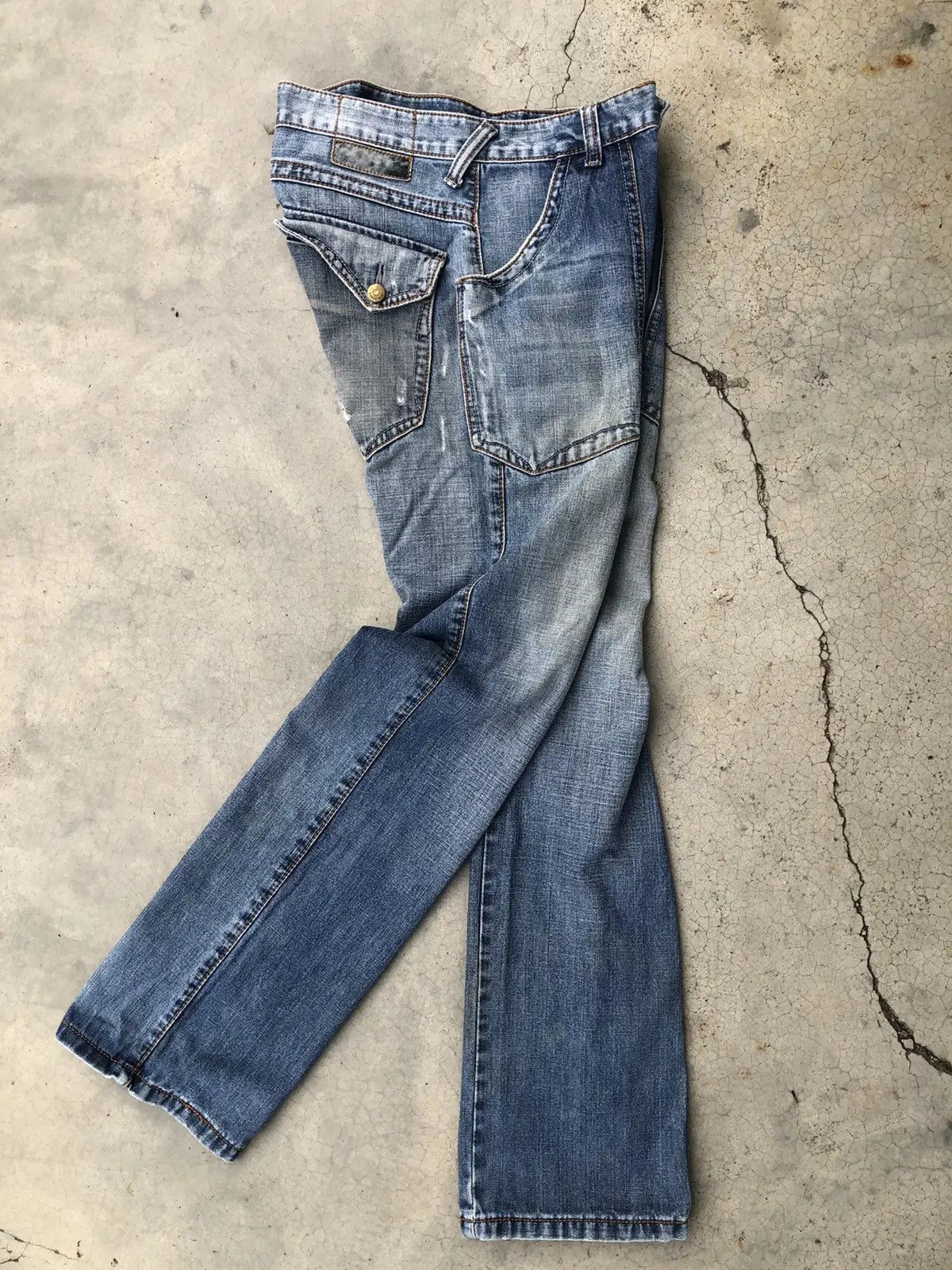 Japanese Brand × Vintage Japanese Distressed Denim Nic Jeans Bush Pocket Rare Design Size US 30 / EU 46 - 16 Thumbnail