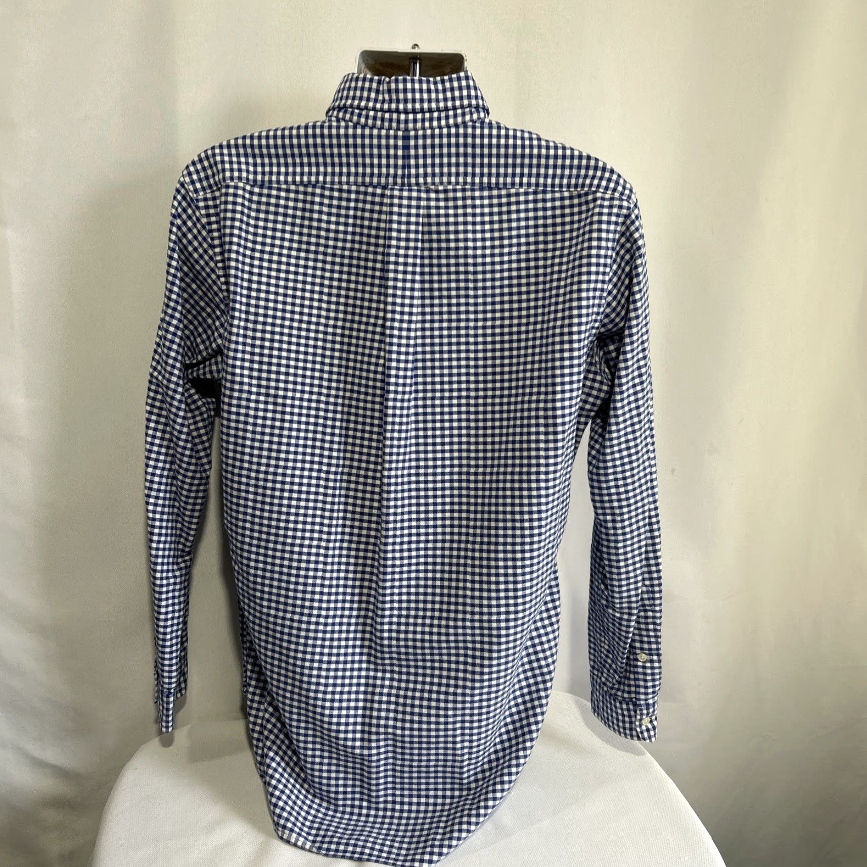 Polo Ralph Lauren Polo Ralph Lauren Shirt Mens M Blue Oxford Gingham Check Cotton Button-Up Button-Down Collar Embroidered Classic Fit Regular Short Sleeve? Size US M / EU 48-50 / 2 - 3 Thumbnail
