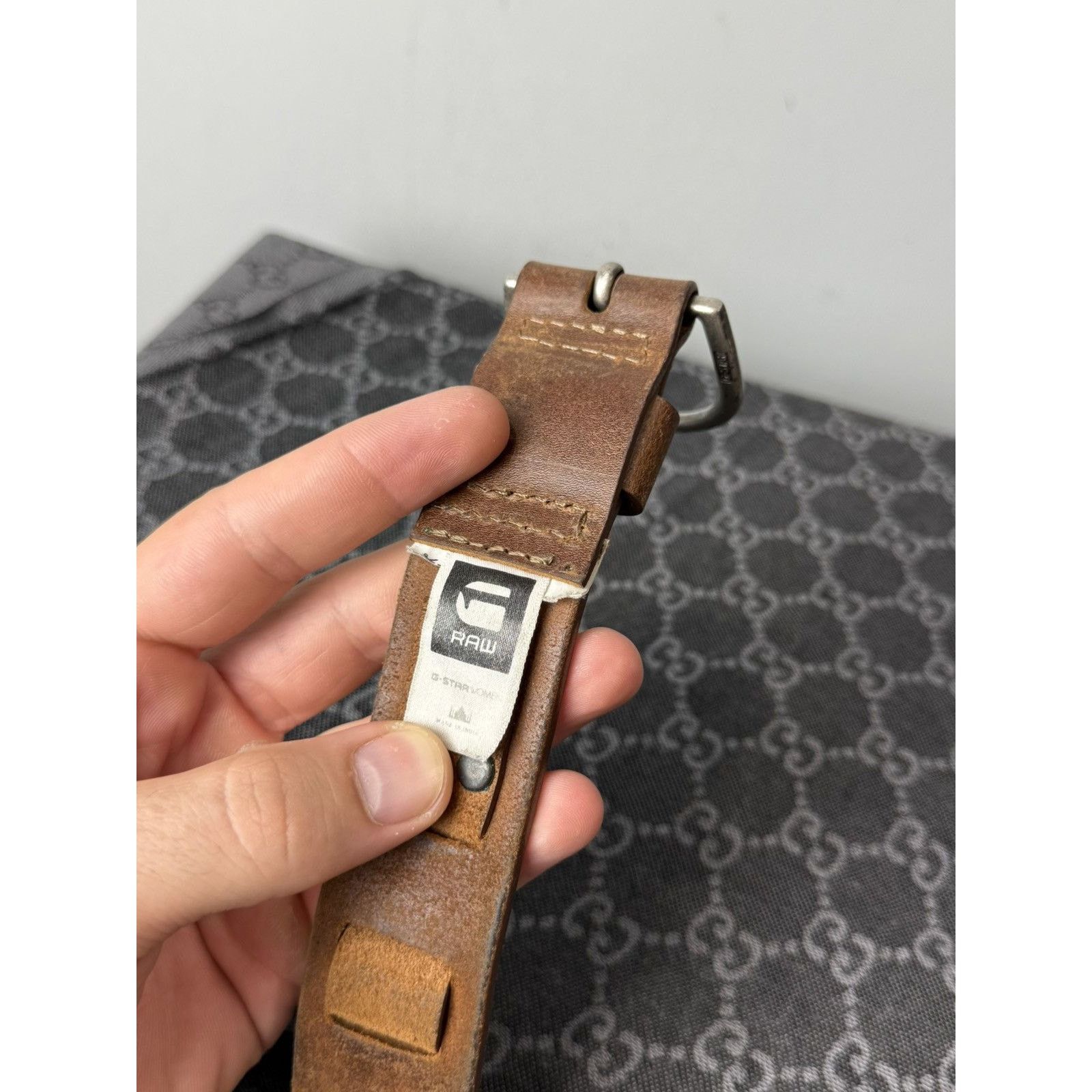 G-Star G Star Vintage Leather Belt Western Cowboy Texas Sendra Size ONE SIZE - 6 Thumbnail