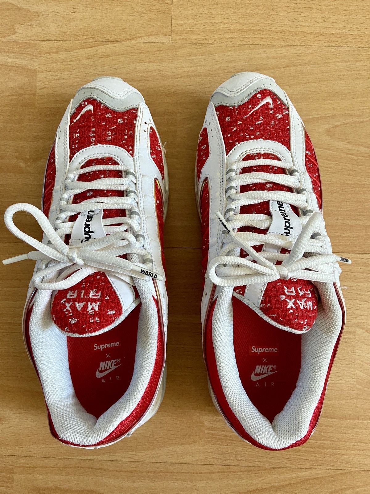 Nike × Supreme Supreme x Air Max Tailwind 4 ‘University Red’ Size US 9 / EU 42 - 5 Thumbnail