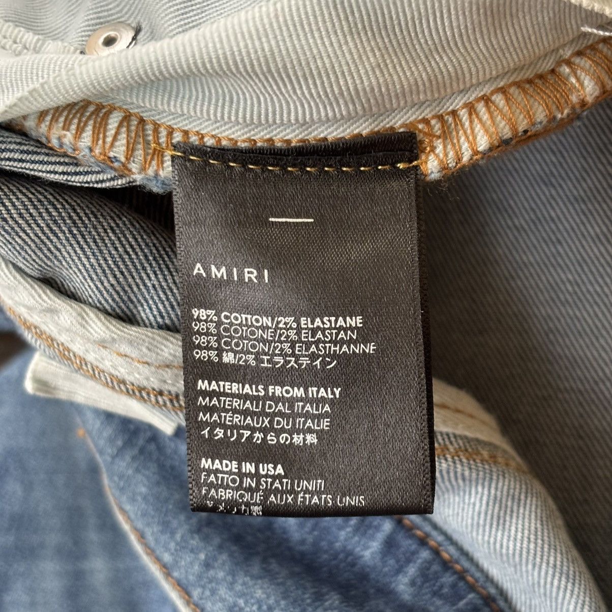 Amiri Amiri Destroyed MX1 Blue Denim Jeans Size 38 Looks New Size US 38 / EU 54 - 7 Thumbnail