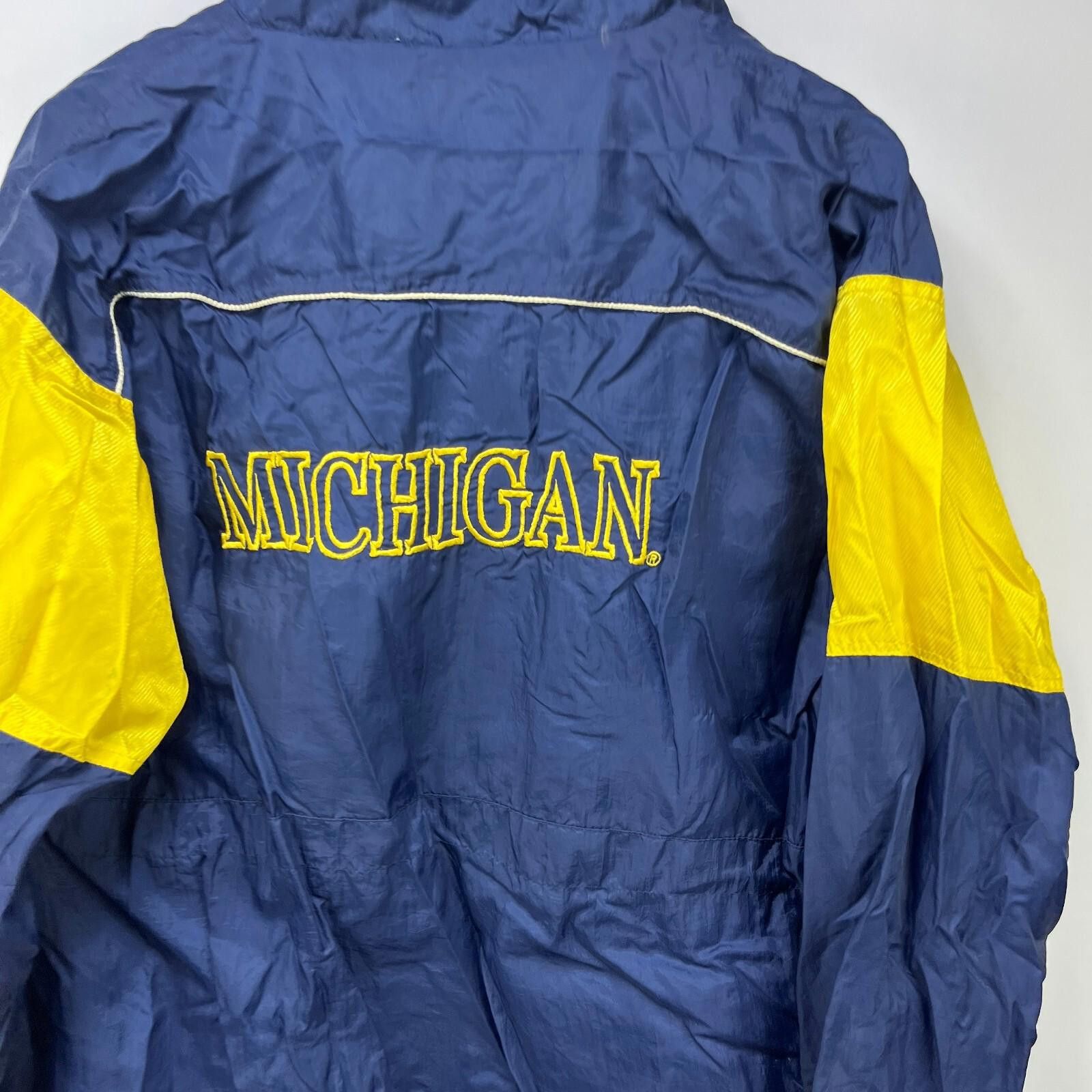 Vintage Vintage 90s Michigan Wolverines Windbreaker Jacket Large Size US L / EU 52-54 / 3 - 5 Thumbnail