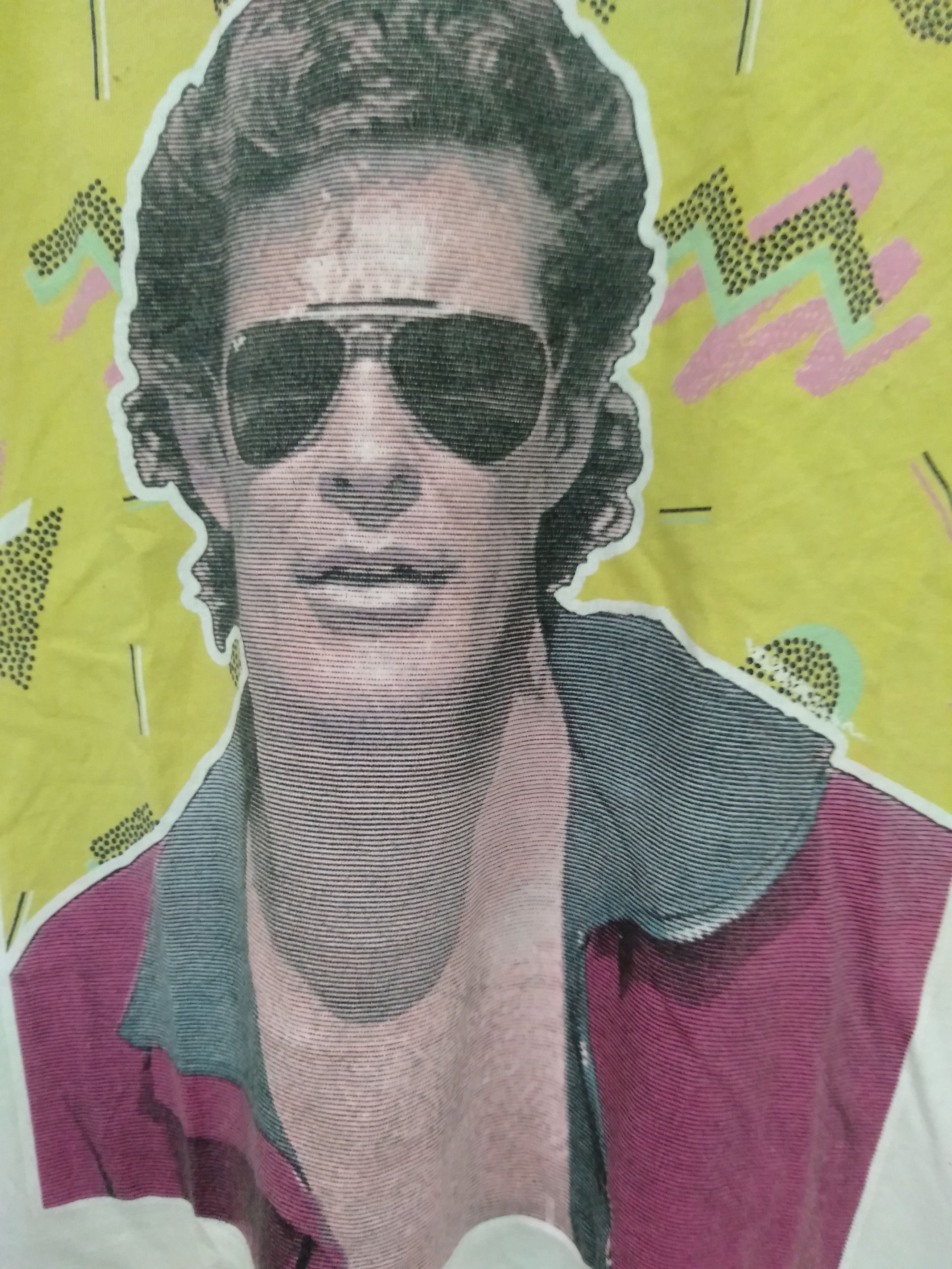 Band Tees Vintage David Hasselholf potrait Actor movie series tee Size US M / EU 48-50 / 2 - 2 Thumbnail