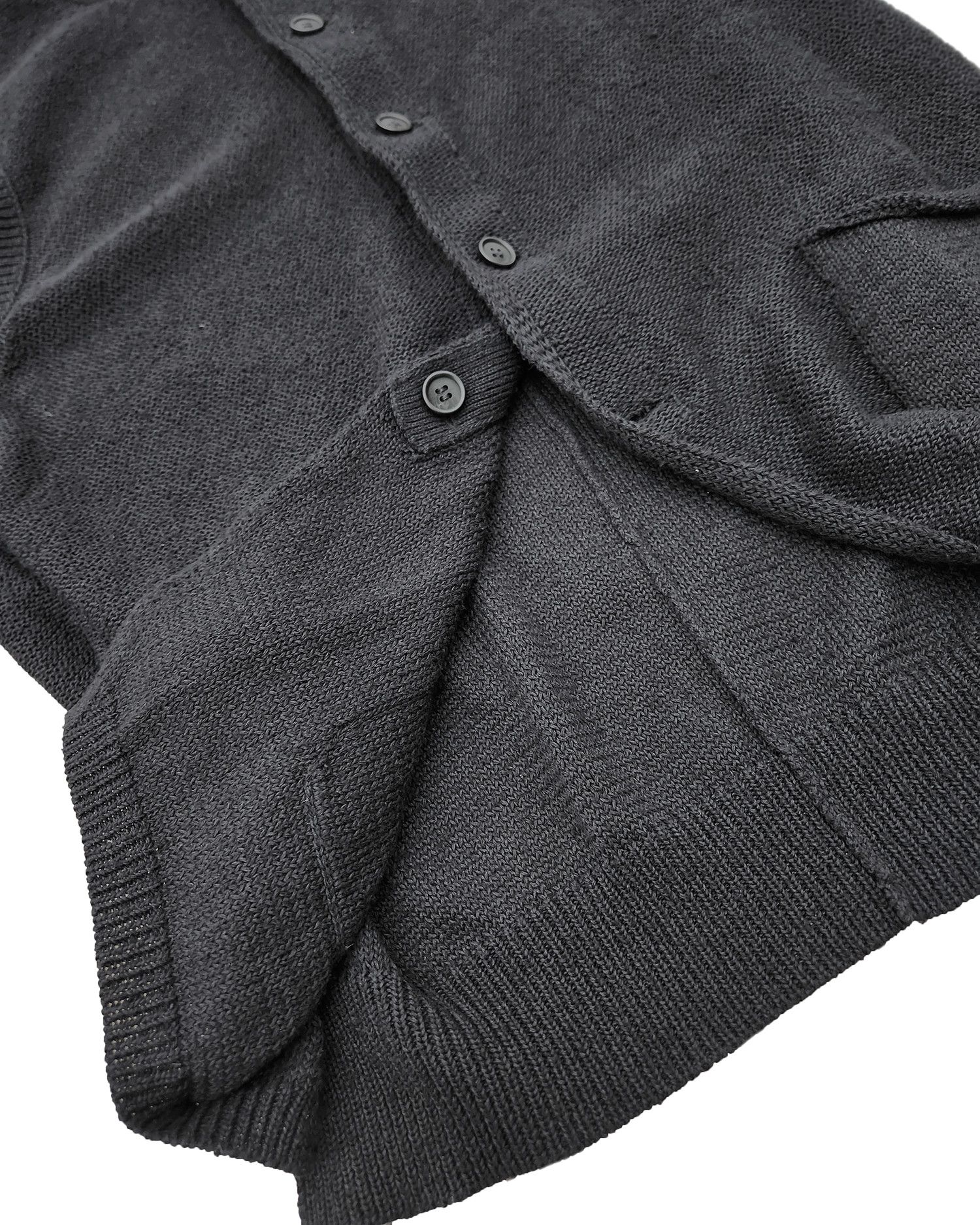 Yohji Yamamoto Yohji Yamamoto Pour Homme Black Reversible Knit Vest Size US M / EU 48-50 / 2 - 5 Thumbnail