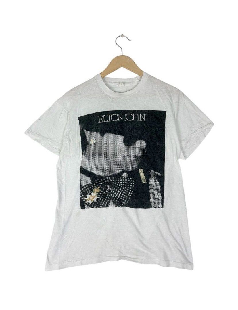 Band Tees × Vintage Vintage 80s Elton John World Tour 1986/87 / English Singer Size US M / EU 48-50 / 2 - 1 Thumbnail