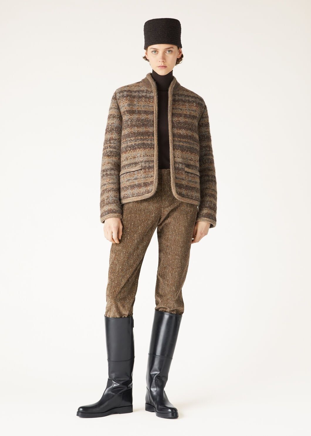 Loro Piana o1w1db10825 FAO2937 Scopello Jacket in Brown/Multi Size M / US 6-8 / IT 42-44 - 2 Thumbnail