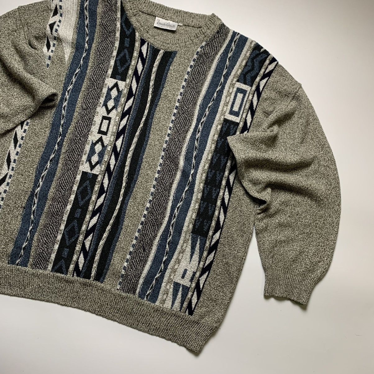 Coogi Vintage Coogi Style Sweater Baggy Renato Cavalli 90s USA Size US L / EU 52-54 / 3 - 3 Thumbnail