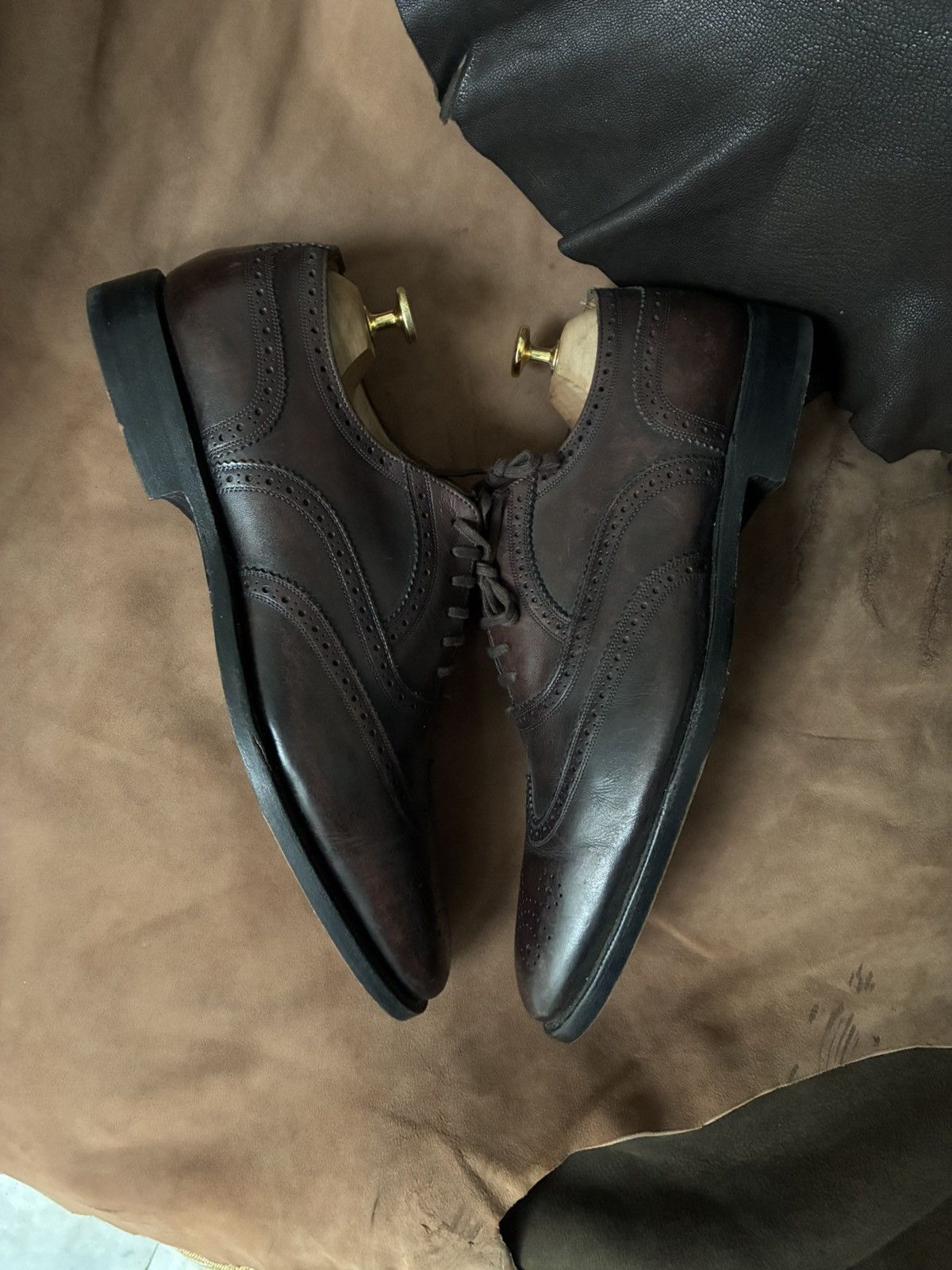 Church's Church’s dark brown full brogue oxford formal shoes Size US 10 / EU 43 - 6 Thumbnail