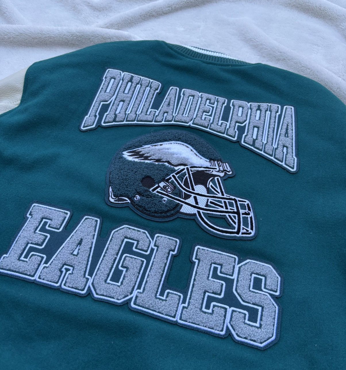 NFL × October's Very Own OVO x NFL Philadelphia Eagles Varsity Jacket Size US M / EU 48-50 / 2 - 5 Thumbnail