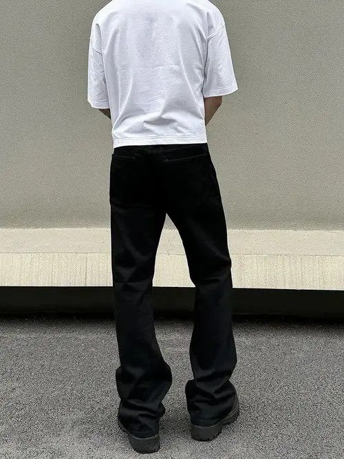 VIBE Black Stacked Flare Denim Jeans Size US 32 / EU 48 - 8 Thumbnail