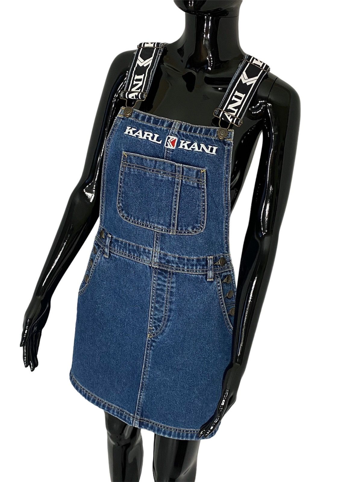 Karl Kani Karl Kani Denim Skirt Overalls Size XS / US 0-2 / IT 36-38 - 1 Thumbnail