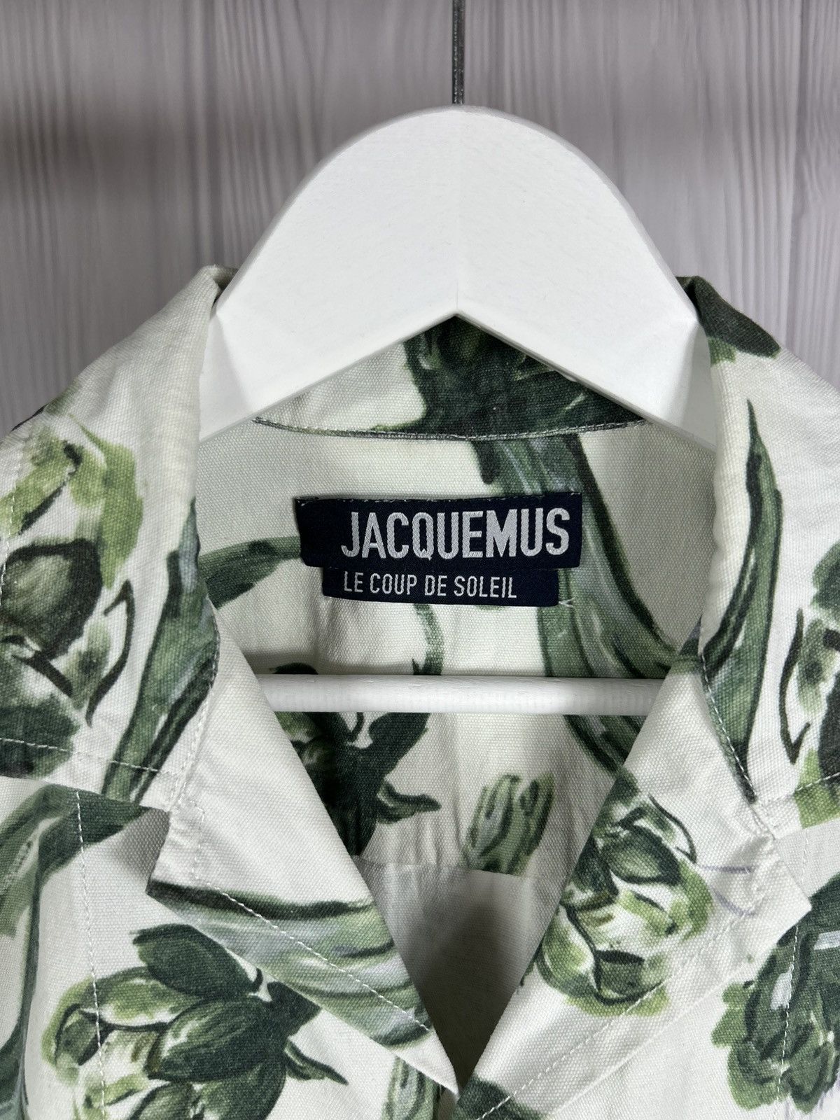 Jacquemus Jacquemus Le Coup De Soleil S/S 2020 Artichoke Print Shirt Size US M / EU 48-50 / 2 - 8 Thumbnail