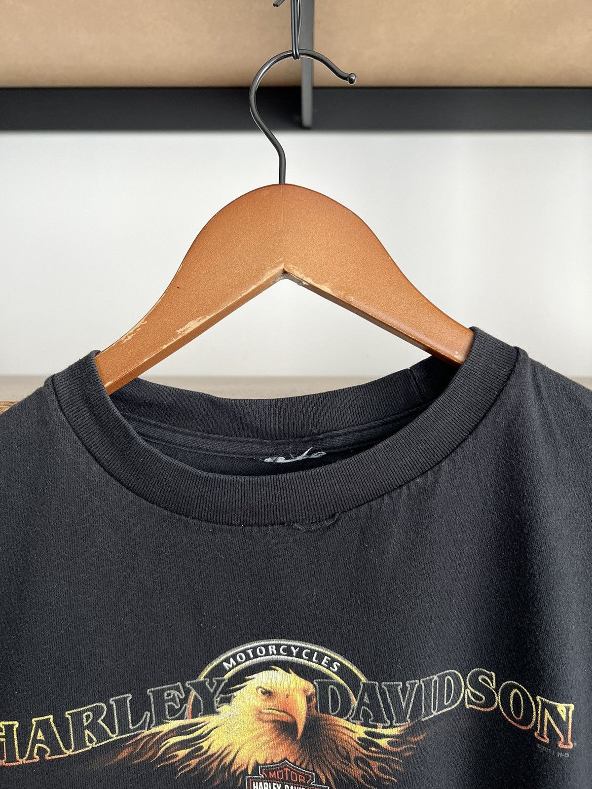 Harley Davidson Vintage 2011 Harley Davidson Motorcycles Eagle Woodstock Tee Size US L / EU 52-54 / 3 - 11 Thumbnail