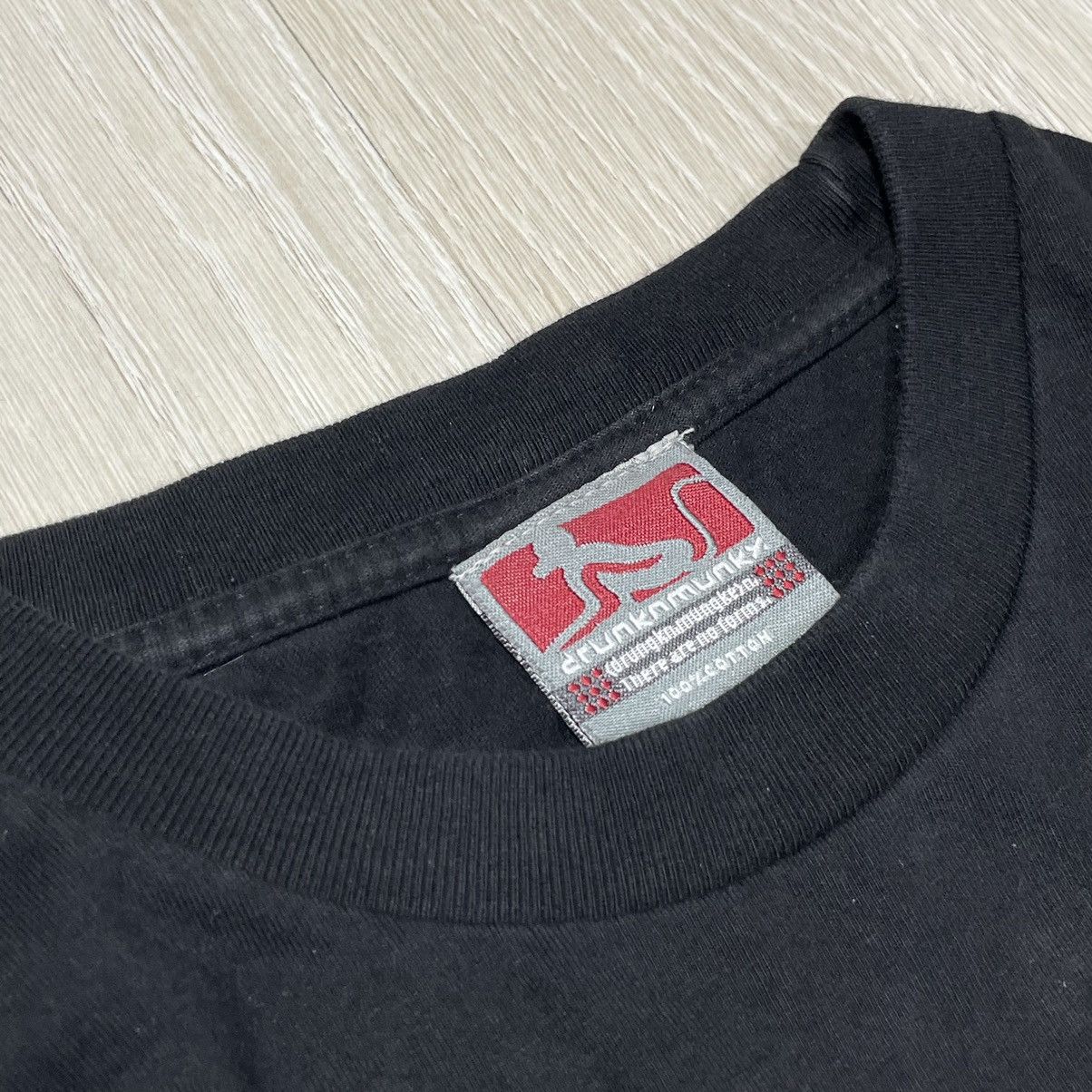 DrunknMunky Drunkn Munky Tee Black Puff Print SK8 Y2K Street Size US L / EU 52-54 / 3 - 5 Thumbnail