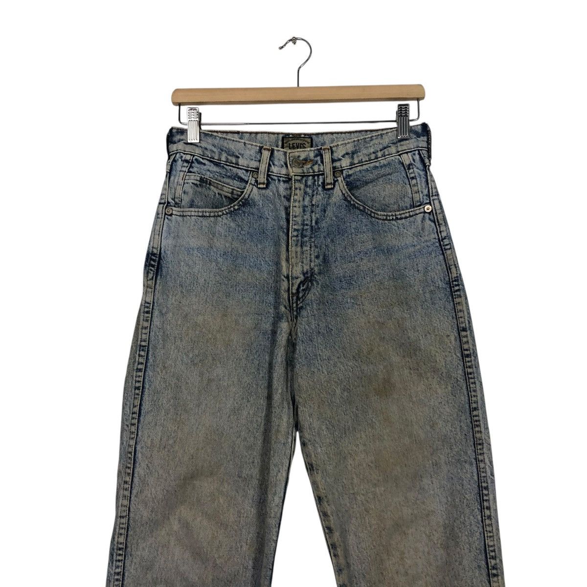 Levi's 🔥VINTAGE ACID WASH DESIGN LEVIS DENIM STRAIGHT CUT Size 28" / US 6 / IT 42 - 6 Thumbnail