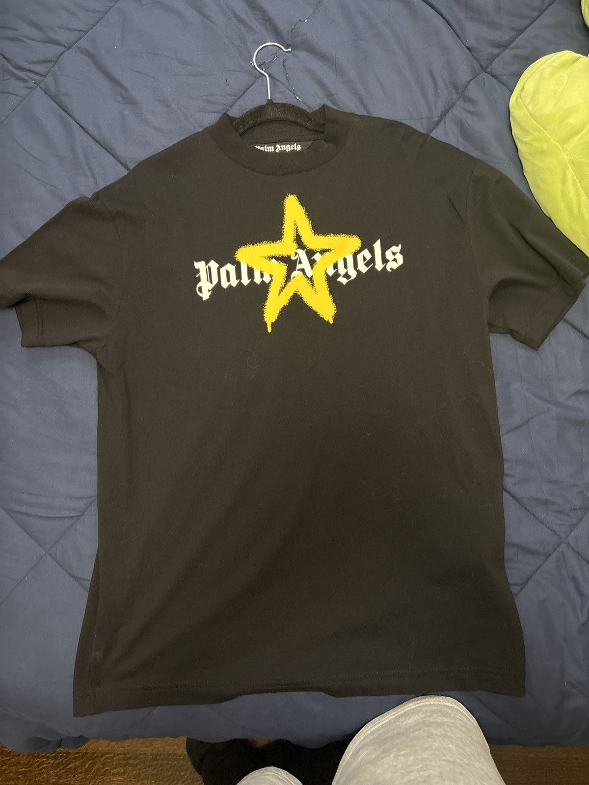 Palm Angels Palm angles yellow star spray paint shirt Size US L / EU 52-54 / 3 - 1 Thumbnail