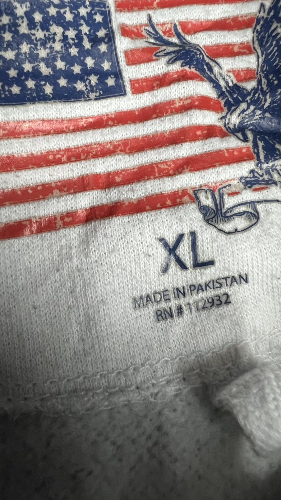 Vintage Hoodie Flag Very Nice Design Size US XL / EU 56 / 4 - 8 Thumbnail