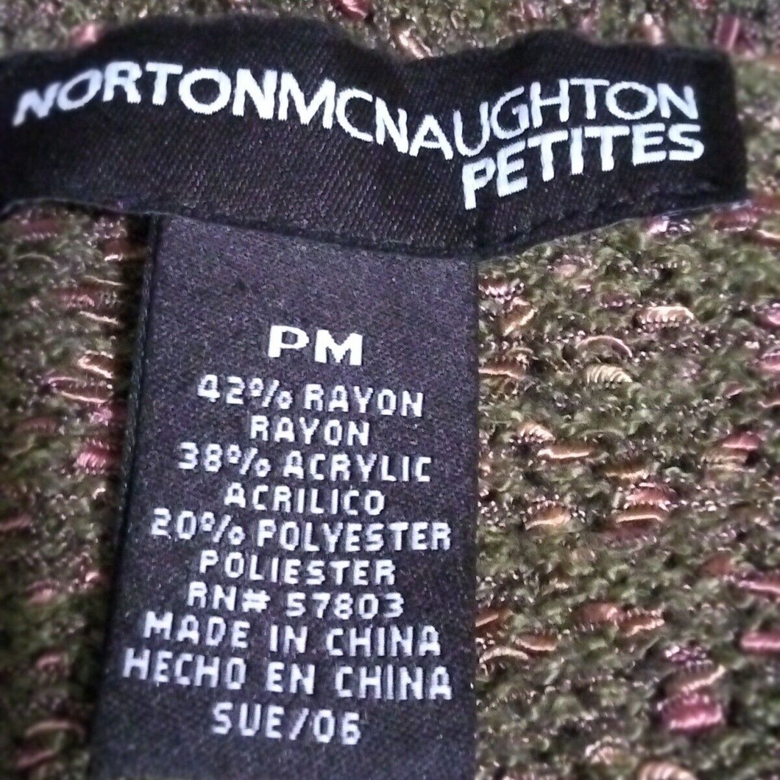 Other Norton McNaughton's Short Sleeve Sweater Petites M Size M / US 6-8 / IT 42-44 - 7 Thumbnail