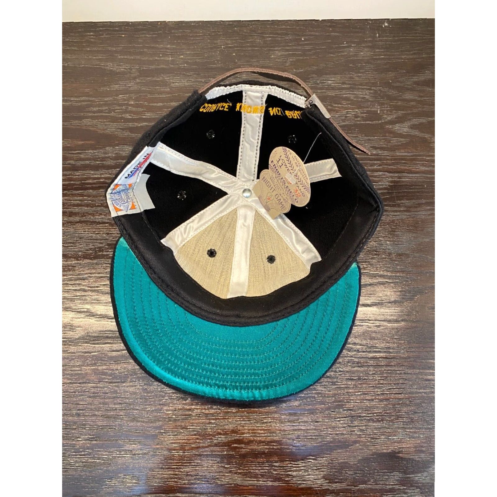 Ebbets Field Flannels Ebbets Field Flannels Men Black Wool Cap / BaseBall Cap One Size Adjustable Courage Knows No Bounds USA Size ONE SIZE - 6 Thumbnail