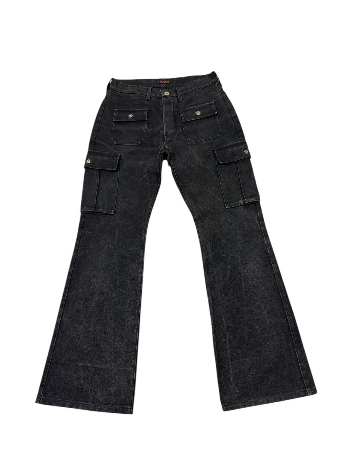 Exodus Japanese brand X Exodus multipocket flare canvas jeans Size US 30 / EU 46 - 4 Thumbnail