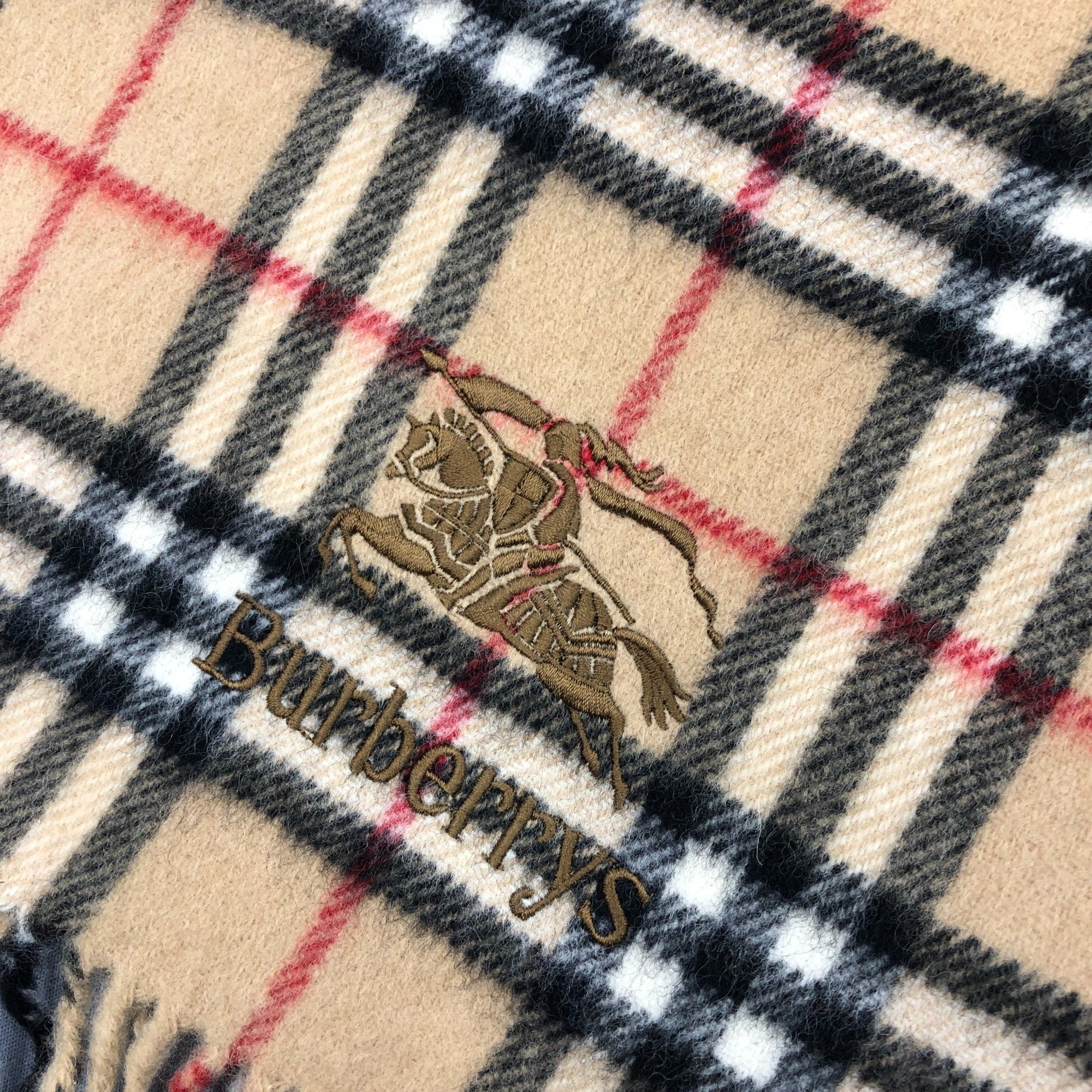 Burberry Vintage Burberry Scarf Muffler Wool Shawls Wraps Scarves Size ONE SIZE - 5 Thumbnail
