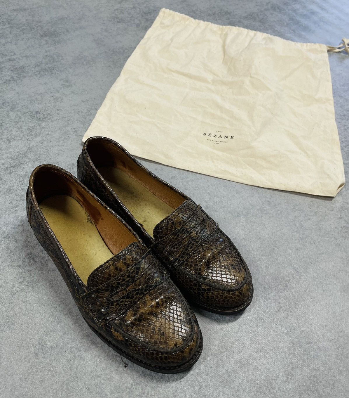 Sezane SEZANE Brown Leather Loafers Classic Flats Size 37 Size US 7 / IT 37 - 6 Thumbnail