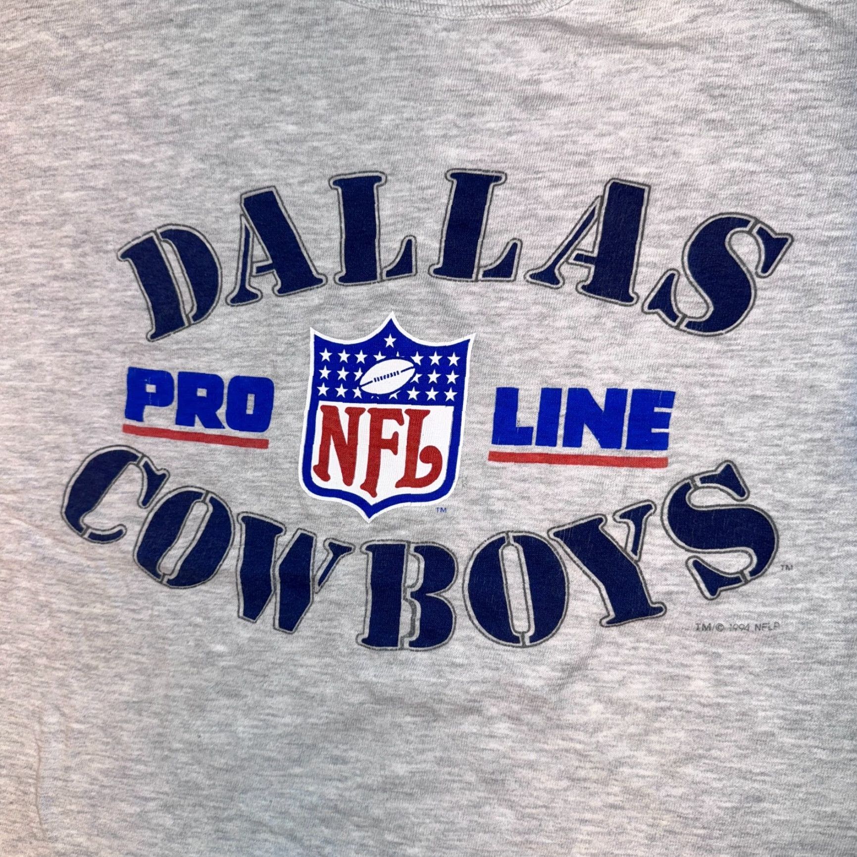 Champion VINTAGE Champion Dallas Cowboys T-Shirt - 2XL Short Sleeve Crew Neck Shirt Men Gray Cowboy Logo 1990s Pro Line NFL Pro Line Size US XXL / EU 58 / 5 - 4 Thumbnail
