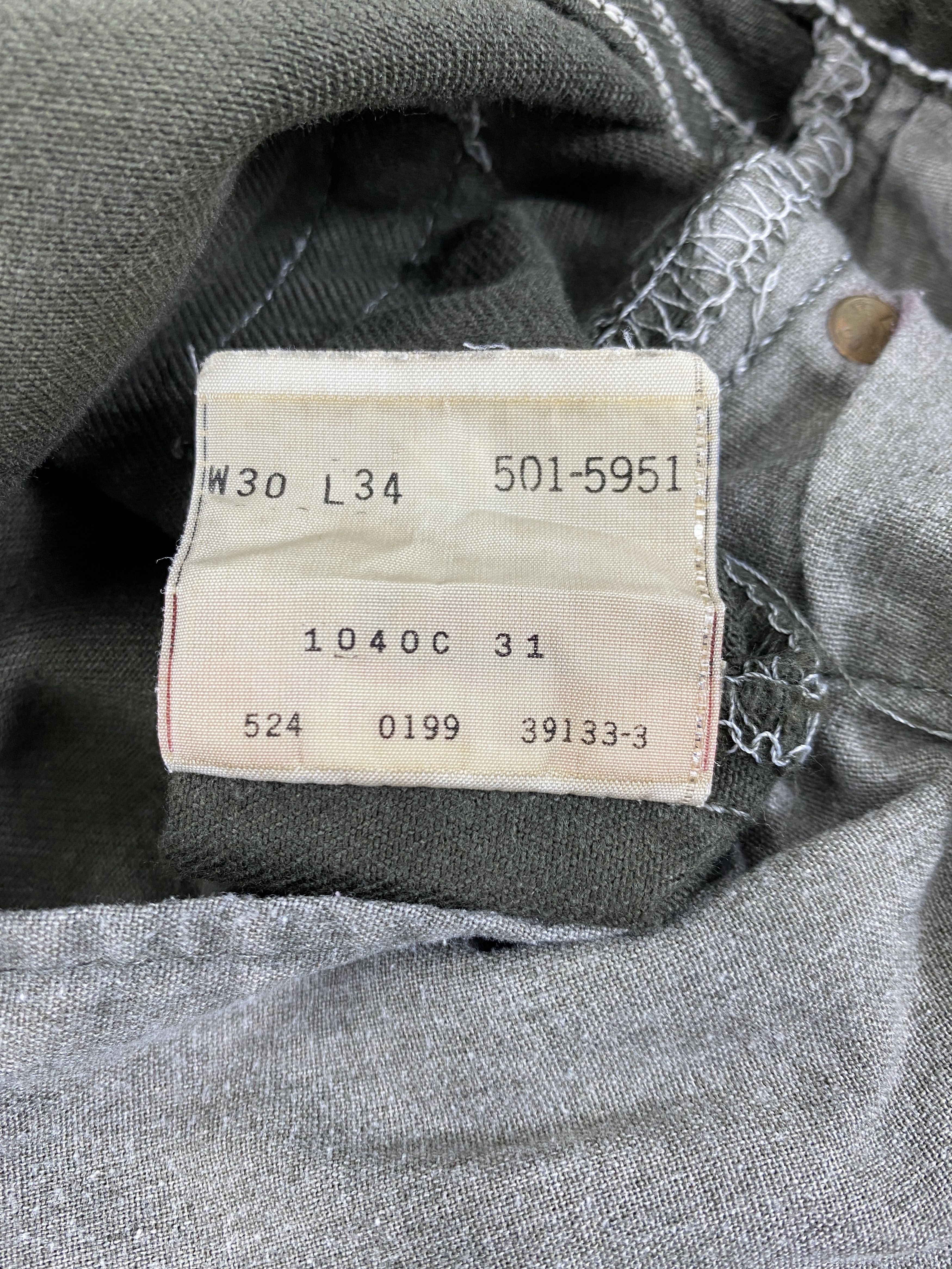 Levi's Earth Tone Vintage Levi's 501 Jeans 30x33 Denim- JN3589 Size US 30 / EU 46 - 10 Thumbnail