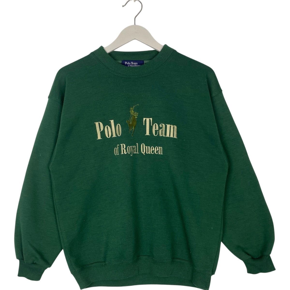 Vintage Vintage Polo Team Of Royal Queen Sweatshirt Crewneck Size M Size US M / EU 48-50 / 2 - 1 Thumbnail