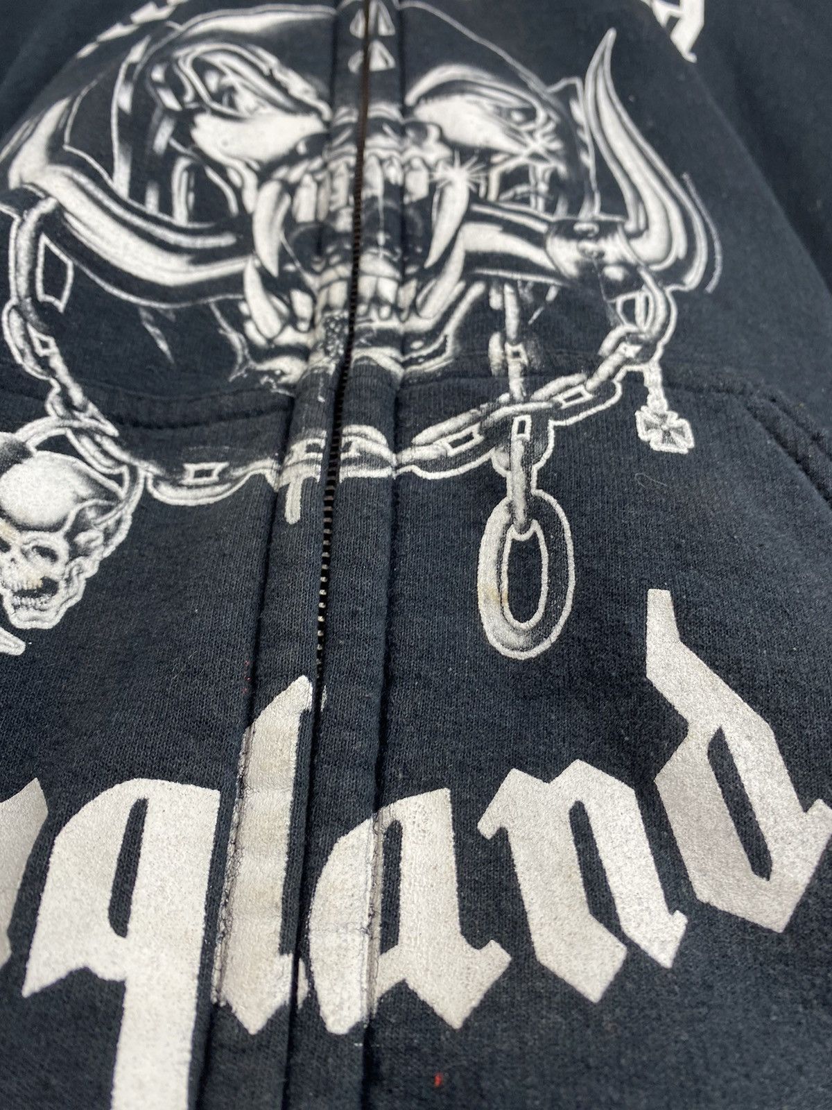 Gildan 00s Motorhead band opium punk distressed sun faded hoodie Size US M / EU 48-50 / 2 - 23 Thumbnail