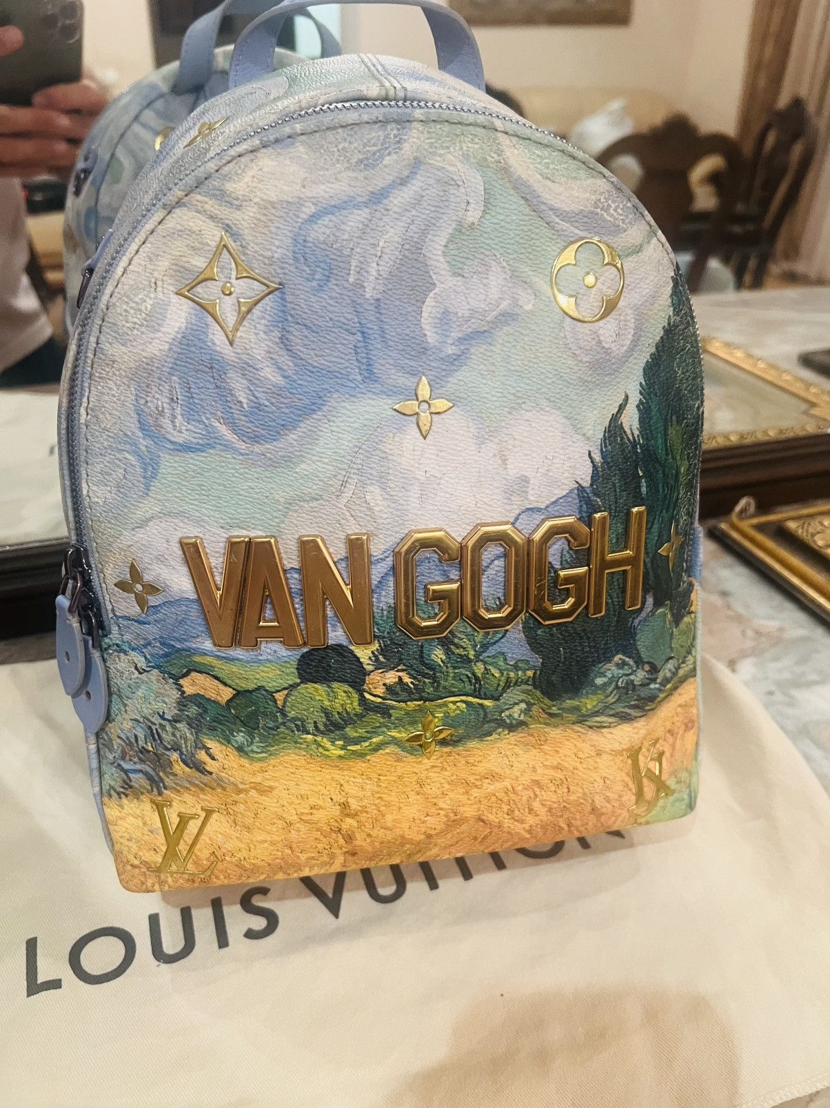 Louis Vuitton Louis Vuitton 2017 Van Gogh Palm Springs PM Backpack Size ONE SIZE - 1 Thumbnail