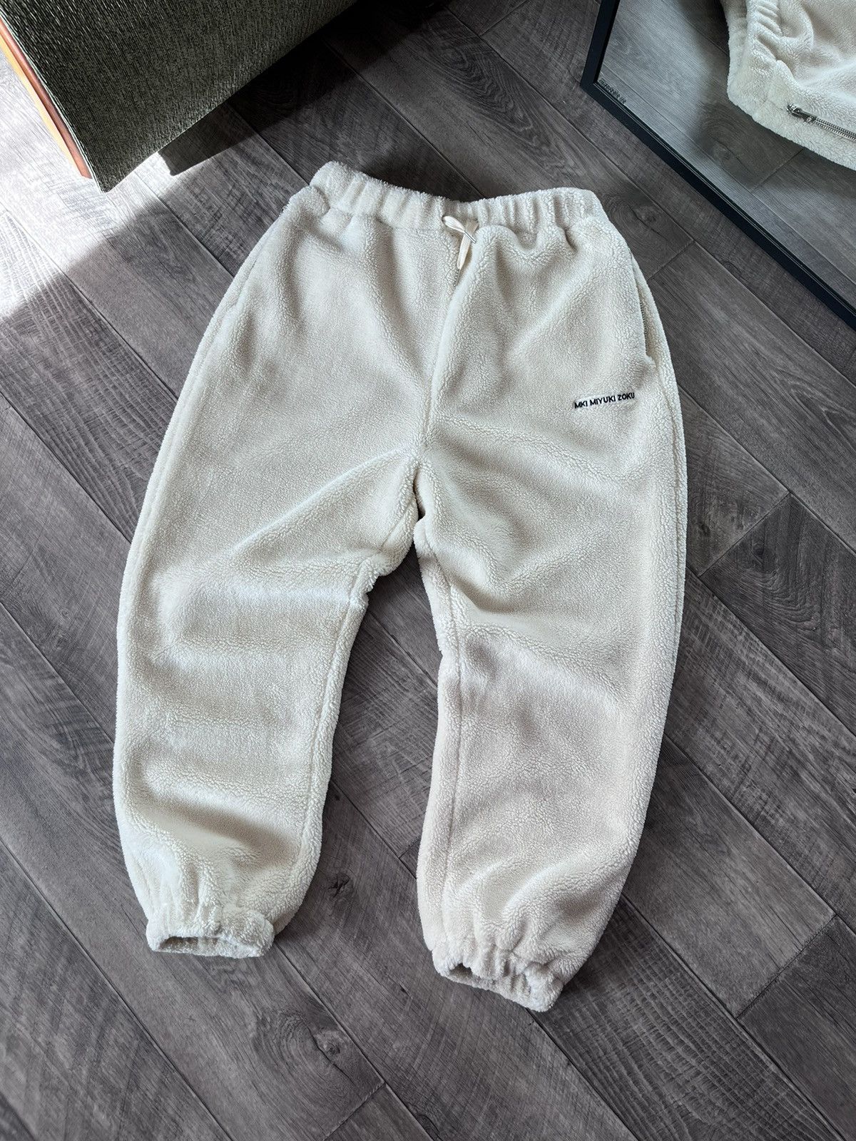 Mki Miyuki Zoku MKI MIYUKI ZOKU Sweatpants Sherpa Polar Fleece Teddy Size XL Size US 36 / EU 52 - 1 Thumbnail