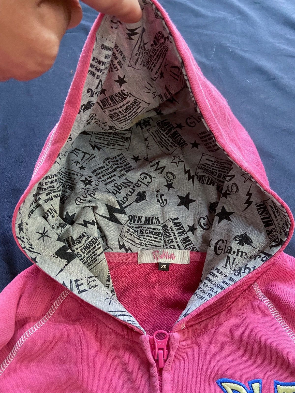 Japanese Brand YOUR LOVE WITH ME ZIP HOODIE Size US XS / EU 42 / 0 - 7 Thumbnail