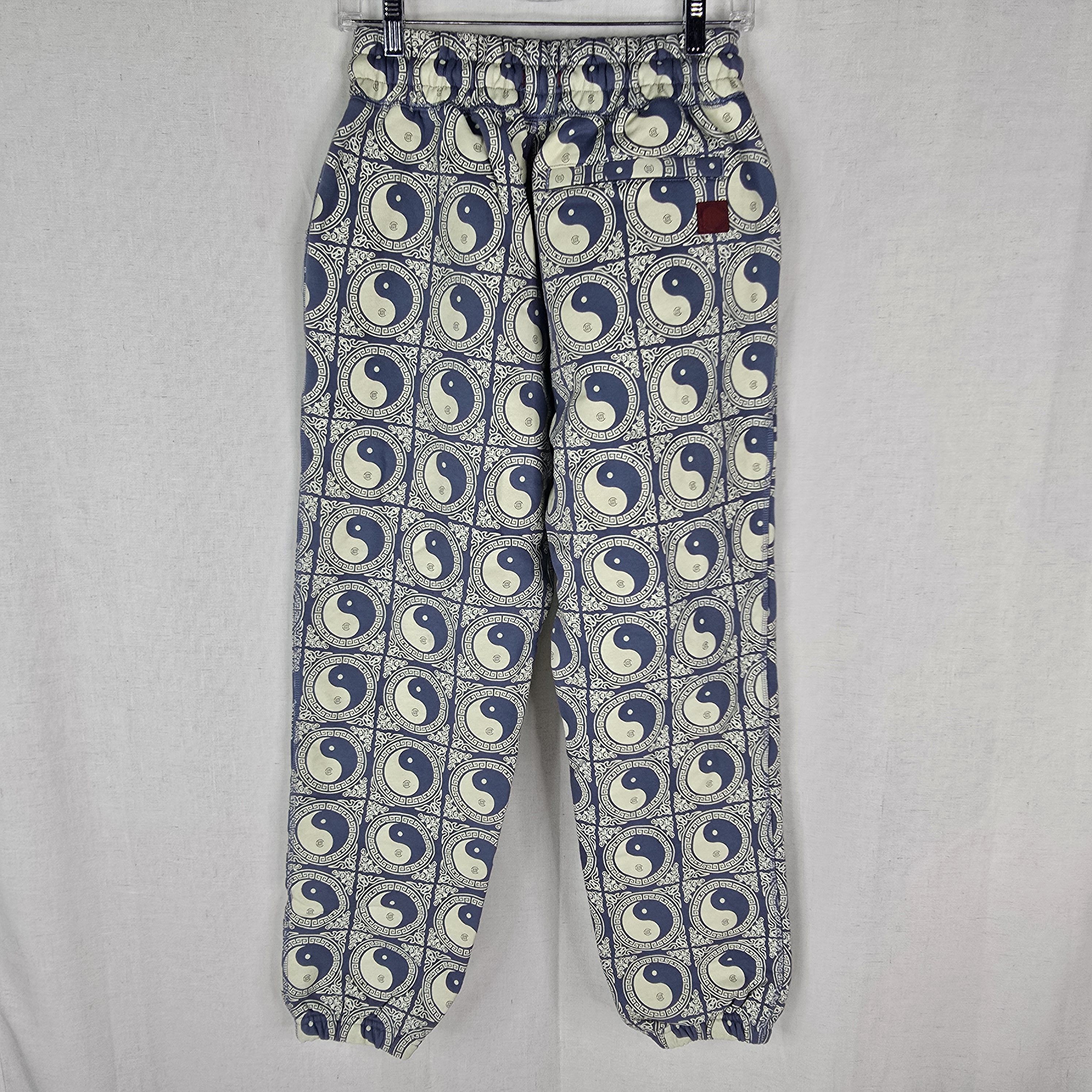 CLOT × Japanese Brand Clot Mens Small Blue Ying Yang Tai-chi Japanese Sweatpants Size US 30 / EU 46 - 3 Thumbnail